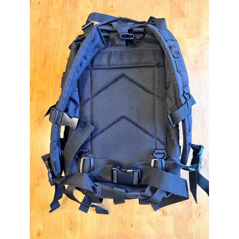 Mercury Tactical Gear Black MOLLE Military Style Backpack Daypack Bag